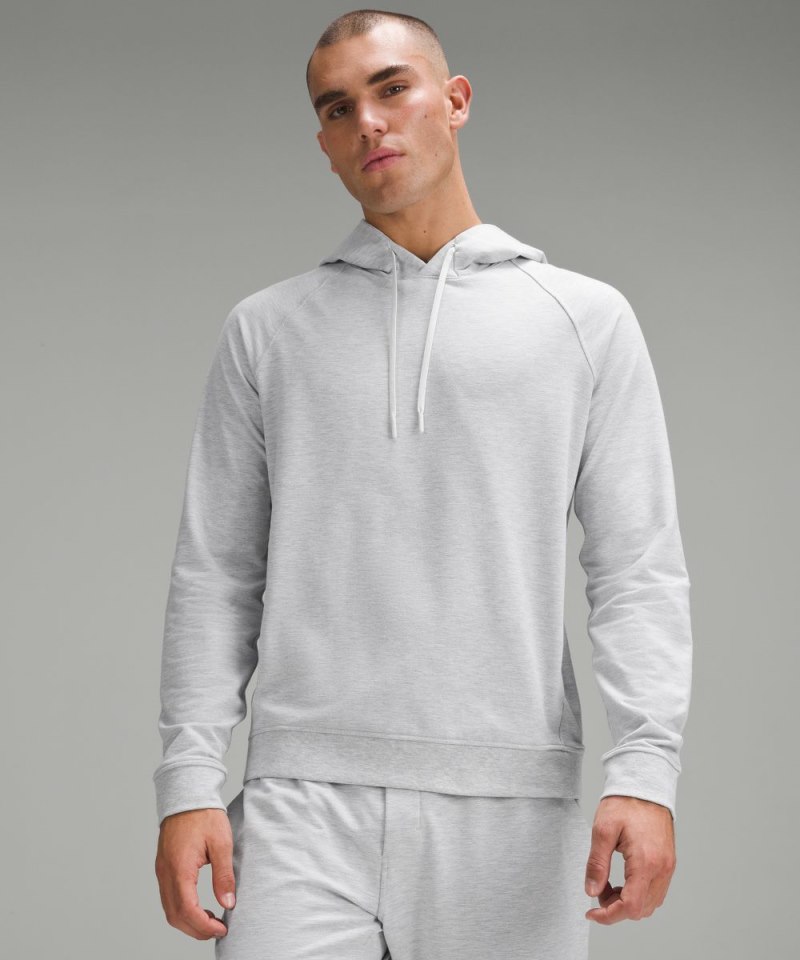 Lululemon | Men's City Sweat Pullover Hoodie Heathered Ultra Light Grey / Sea Salt