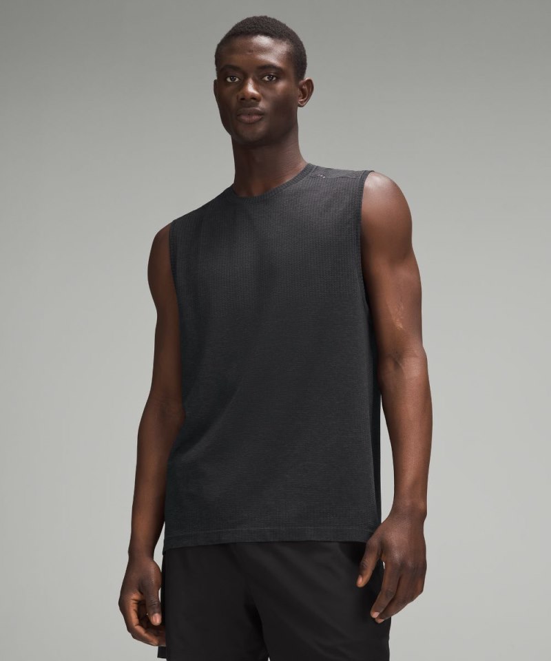 Lululemon | Men's Metal Vent Tech Sleeveless Shirt Updated Fit Graphite Grey / Black