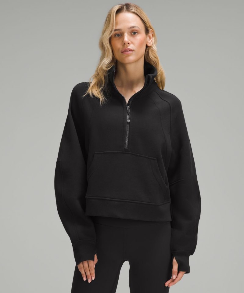 Lululemon | Women's Scuba Oversized Funnel-Neck Half Zip Black