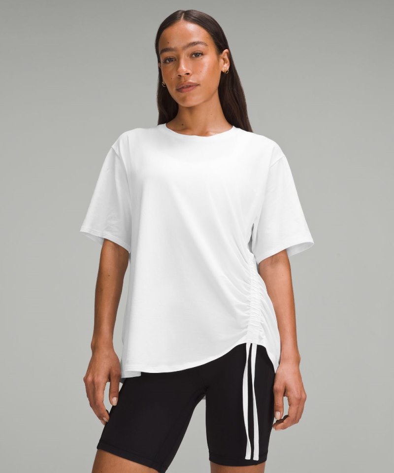 Lululemon | Women's Side-Cinch Cotton T-Shirt White