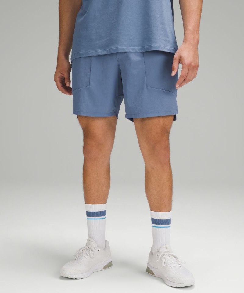 Lululemon | Men's License to Train Lined Short 7"L Oasis Blue