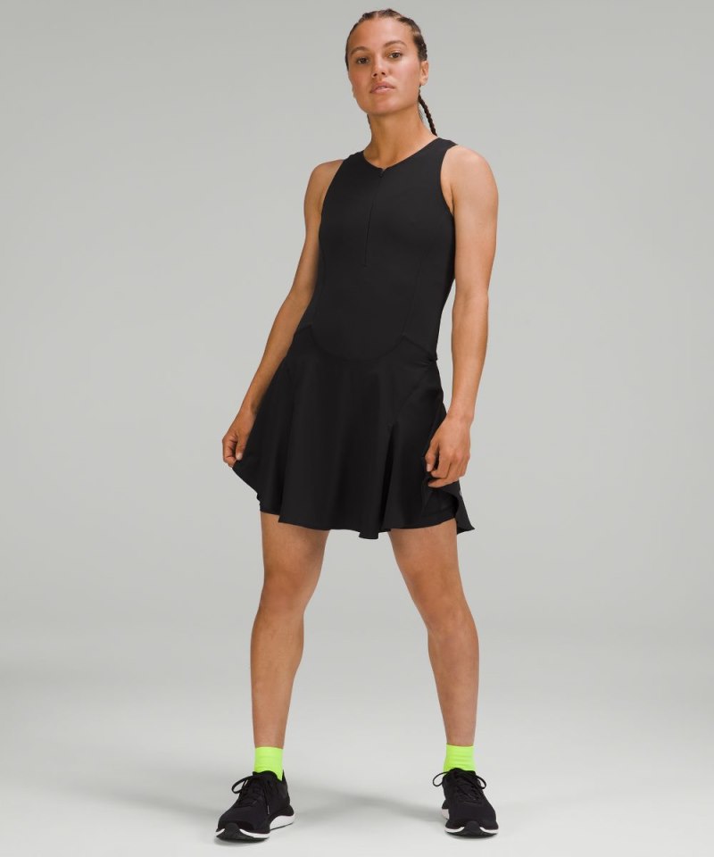 Lululemon | Women's Everlux Short-Lined Tennis Tank Top Dress 6"L Online Only Black