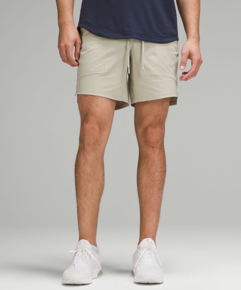 Lululemon | Men's License to Train Linerless Short 7"L Raw Linen