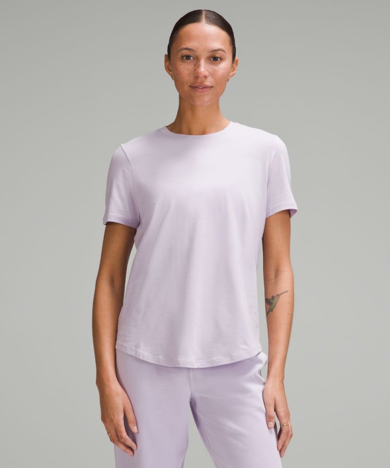 Lululemon | Women's Love Curved-Hem Crewneck T-Shirt Lilac Ether