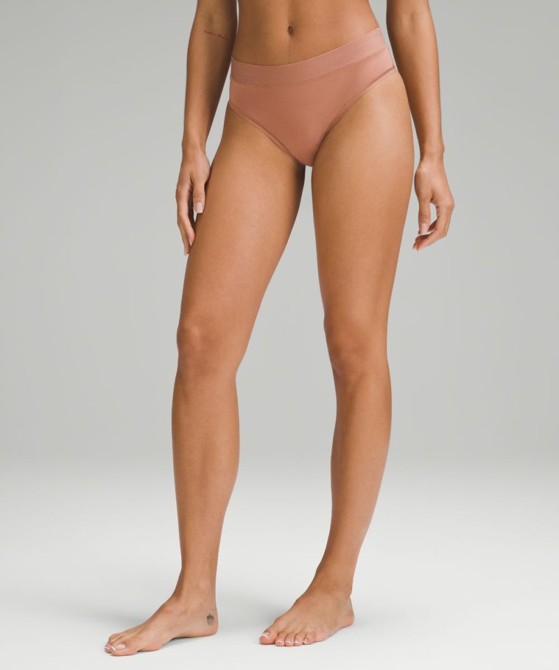 Lululemon | Women's UnderEase High-Rise Thong Underwear Dusty Clay