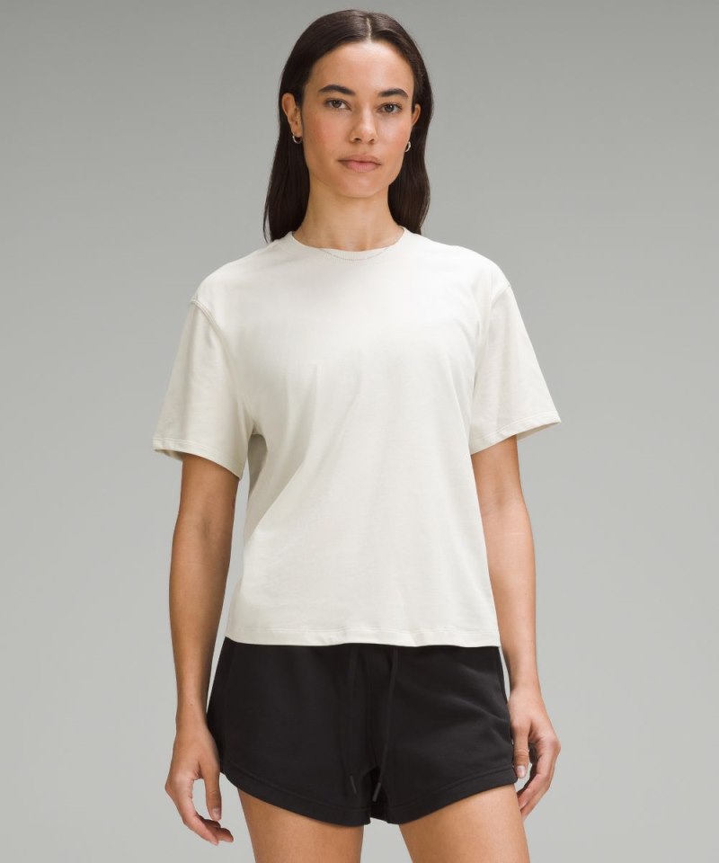 Lululemon | Women's Relaxed-Fit Cotton Jersey T-Shirt Bone