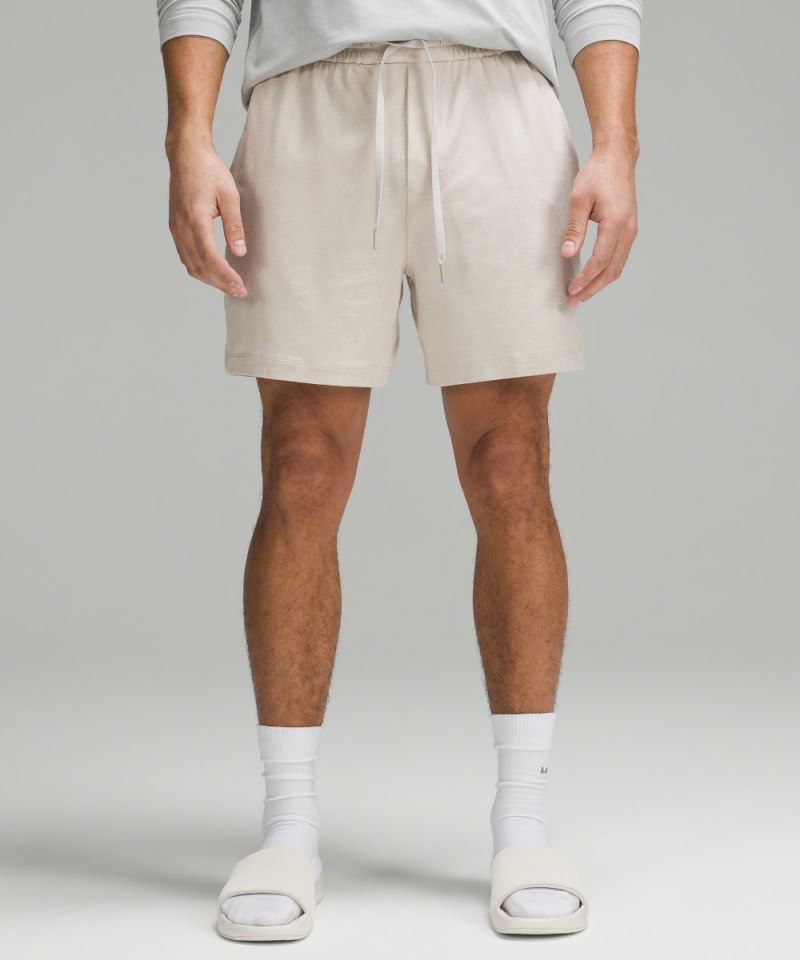 Lululemon | Men's Soft Jersey Short 5"L Heathered Mojave Tan / Heathered Bone