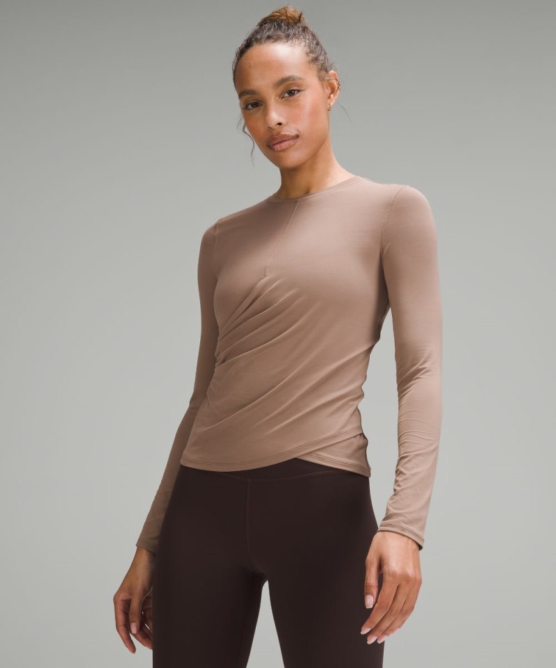 Lululemon | Women's Light SmoothCover Wrap-Front Long-Sleeve Shi