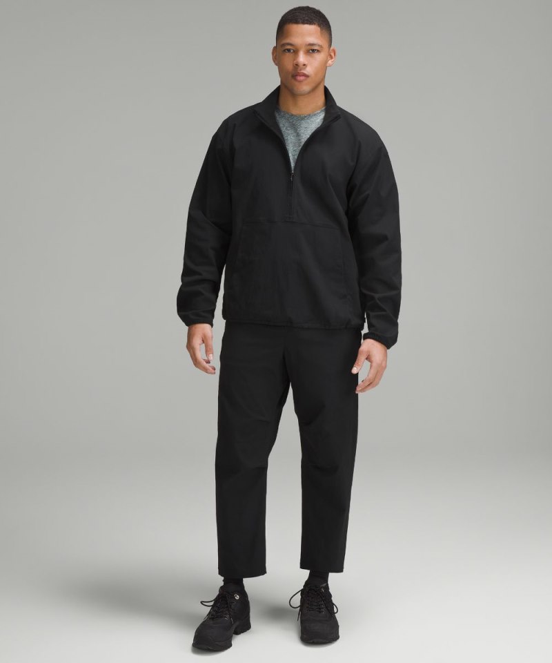 Lululemon | Men's lab Stretch Woven Half-Zip Pullover Black