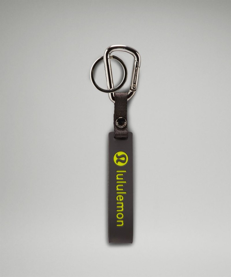 Lululemon | Men's Silicone Keychain Traverse Grey / Lichen Lime