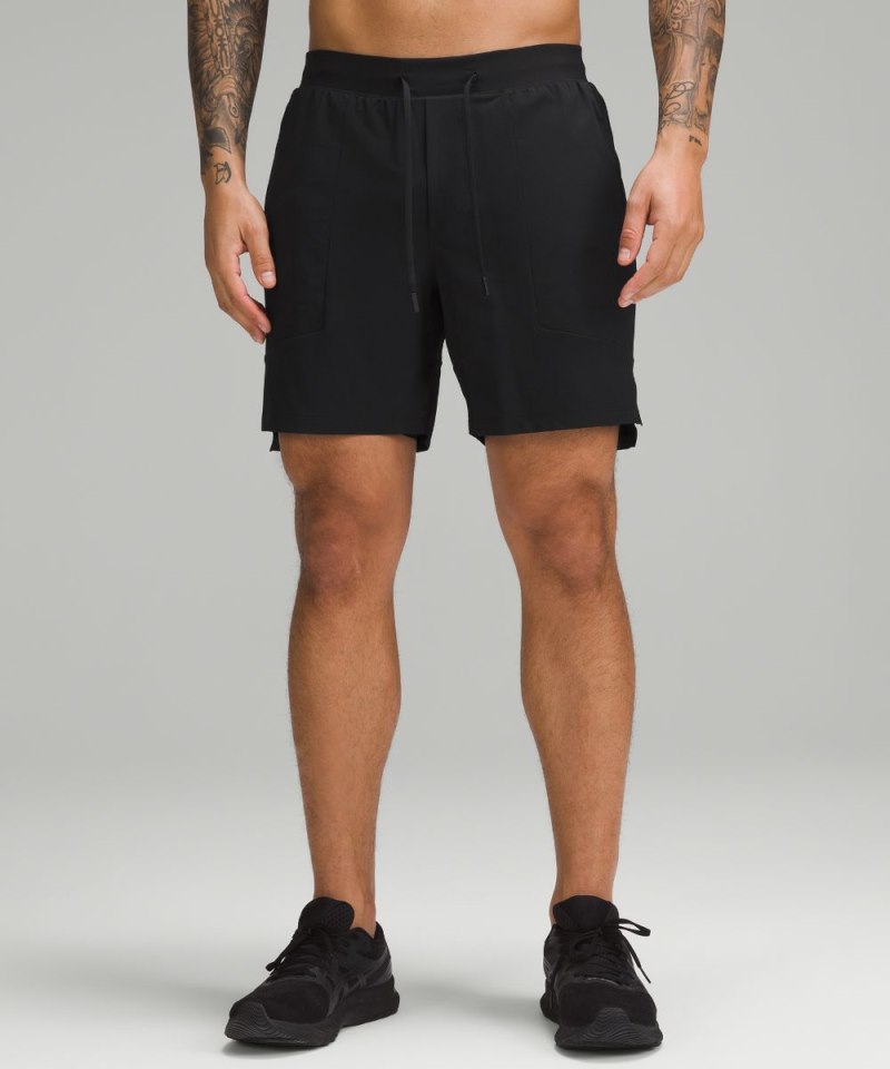 Lululemon | Men's License to Train Lined Short 7"L Black