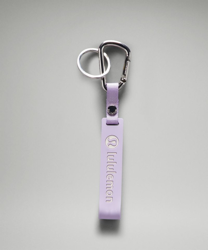 Lululemon | Men's Silicone Keychain Lilac Ether / White Opal