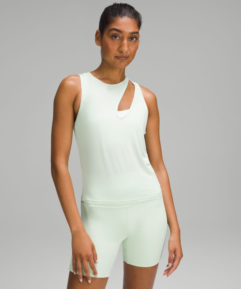 Lululemon | Women's Shoulder Cut-Out Yoga Tank Top Kohlrabi Green