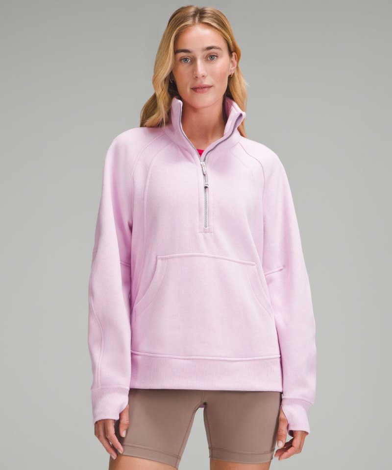 Lululemon | Women's Scuba Oversized Funnel-Neck Half Zip Long Vitapink