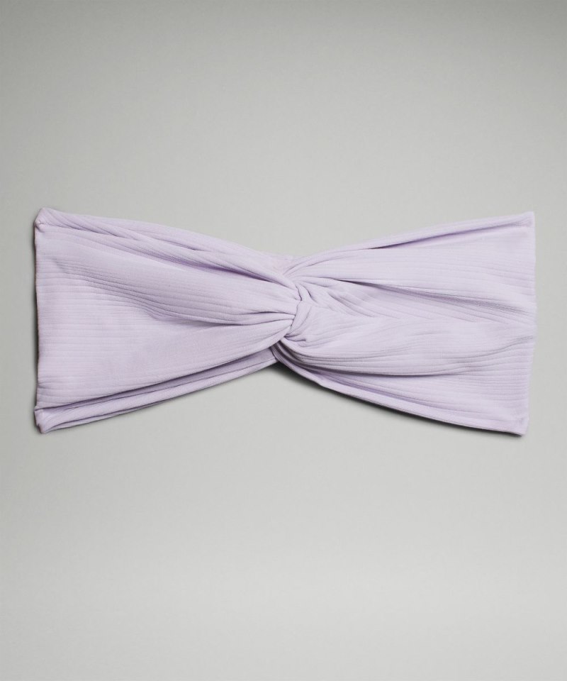 Lululemon | Women's WoRibbed Nulu Twist-Front Headband Lilac Ether