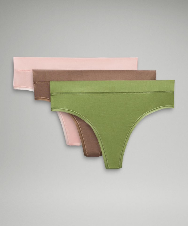 Lululemon | Women's UnderEase High-Rise Thong Underwear 3 Pack S