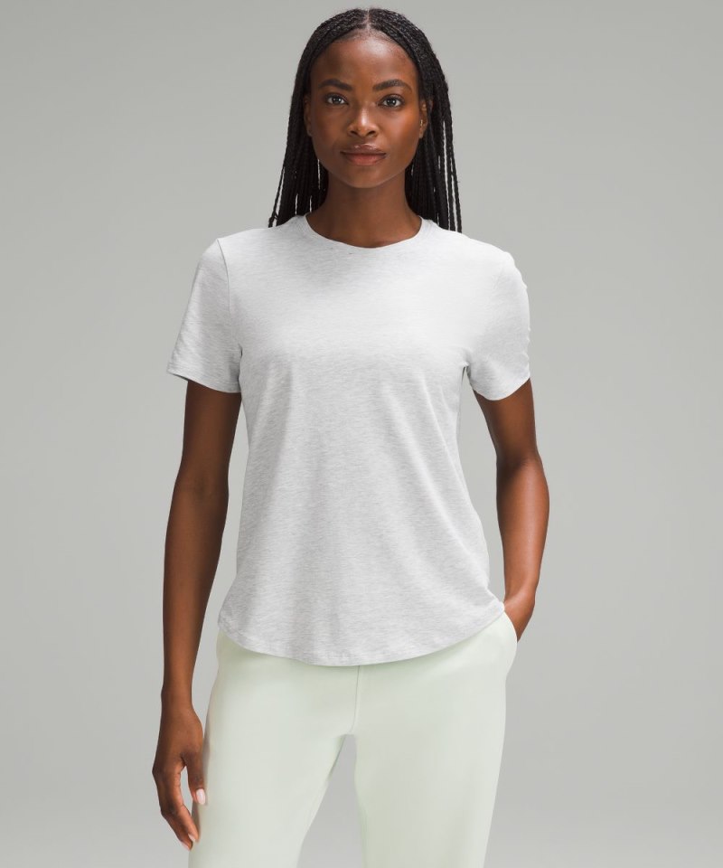 Lululemon | Women's Love Curved-Hem Crewneck T-Shirt Heathered C