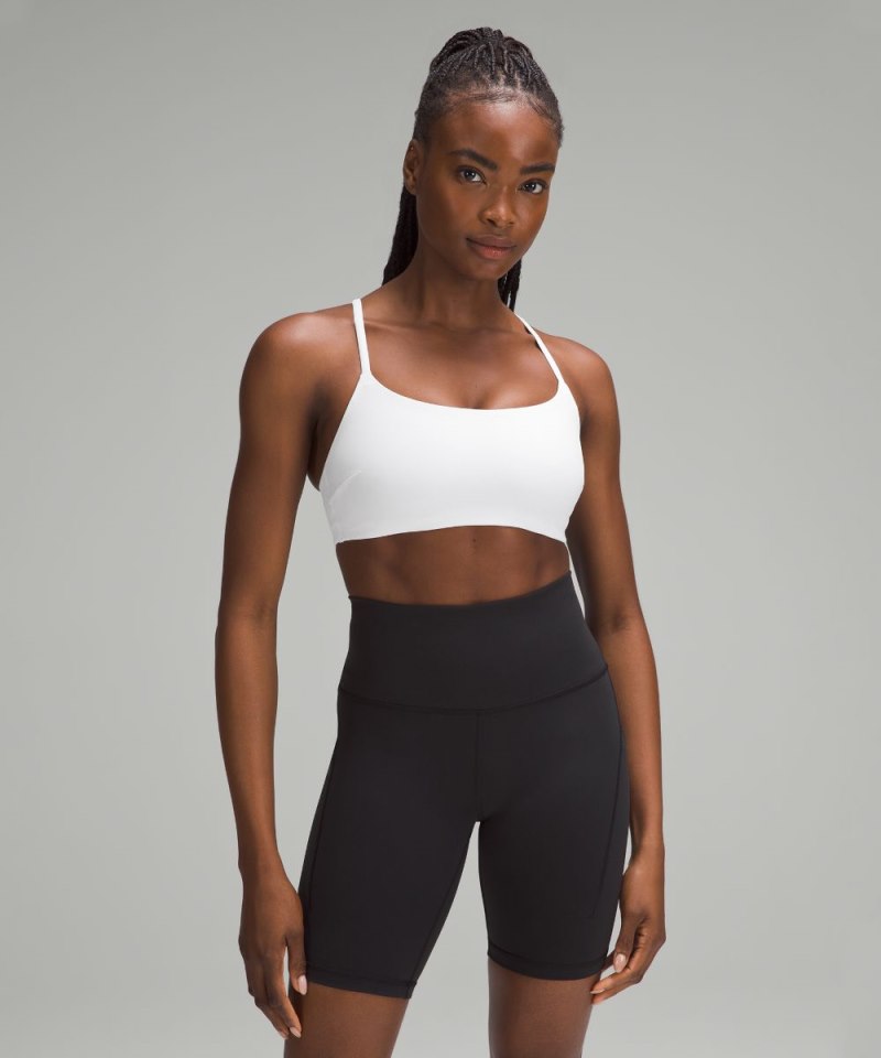 Lululemon | Women's Wunder Train Strappy Racer Bra Light Support, C / D Cup White