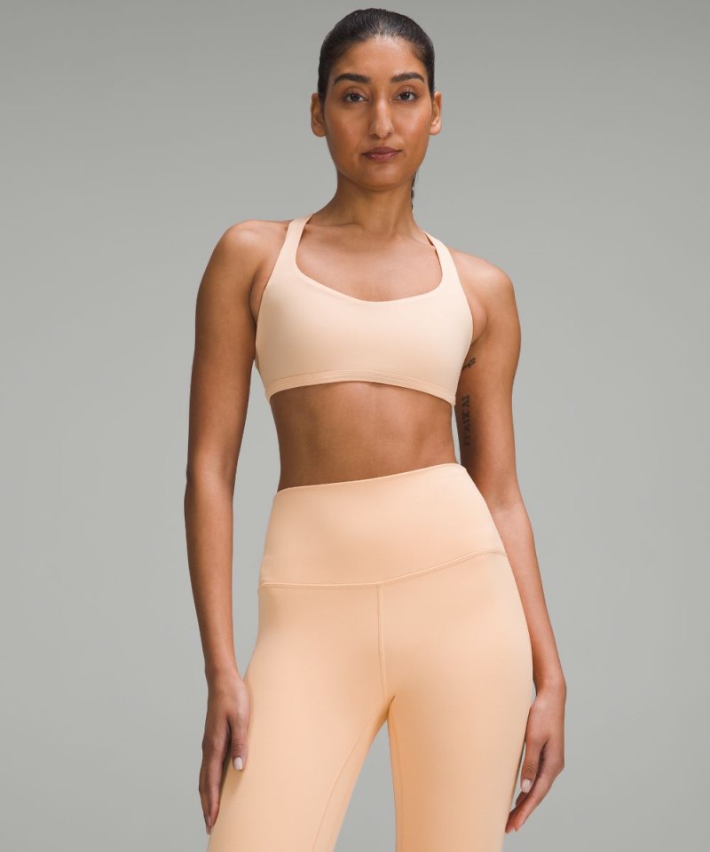 Lululemon | Women's Free to Be Bra - Wild Light Support, A / B Cup Peach Bellini