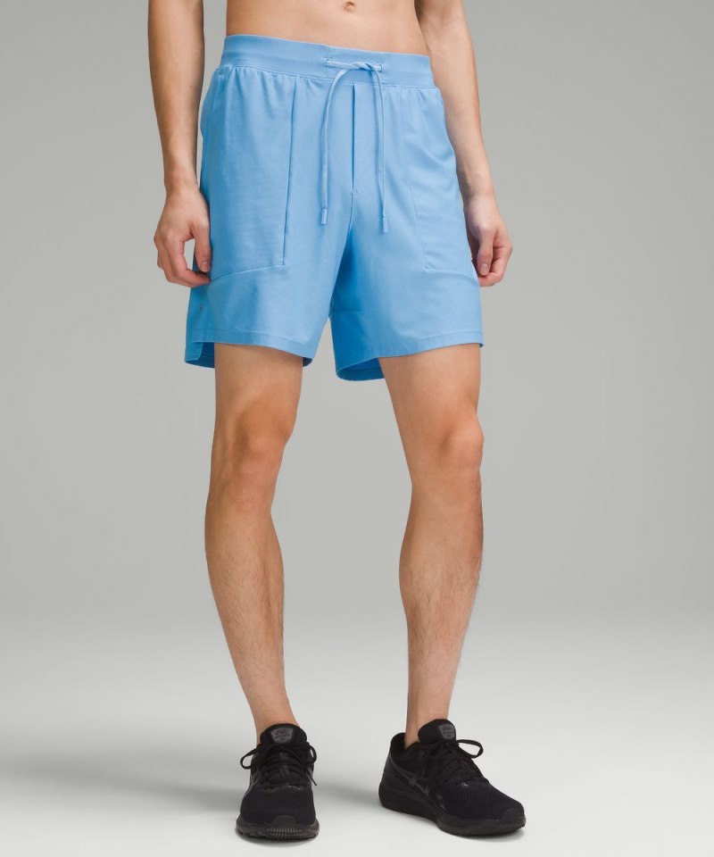 Lululemon | Men's License to Train Linerless Short 7"L Pique Aero Blue