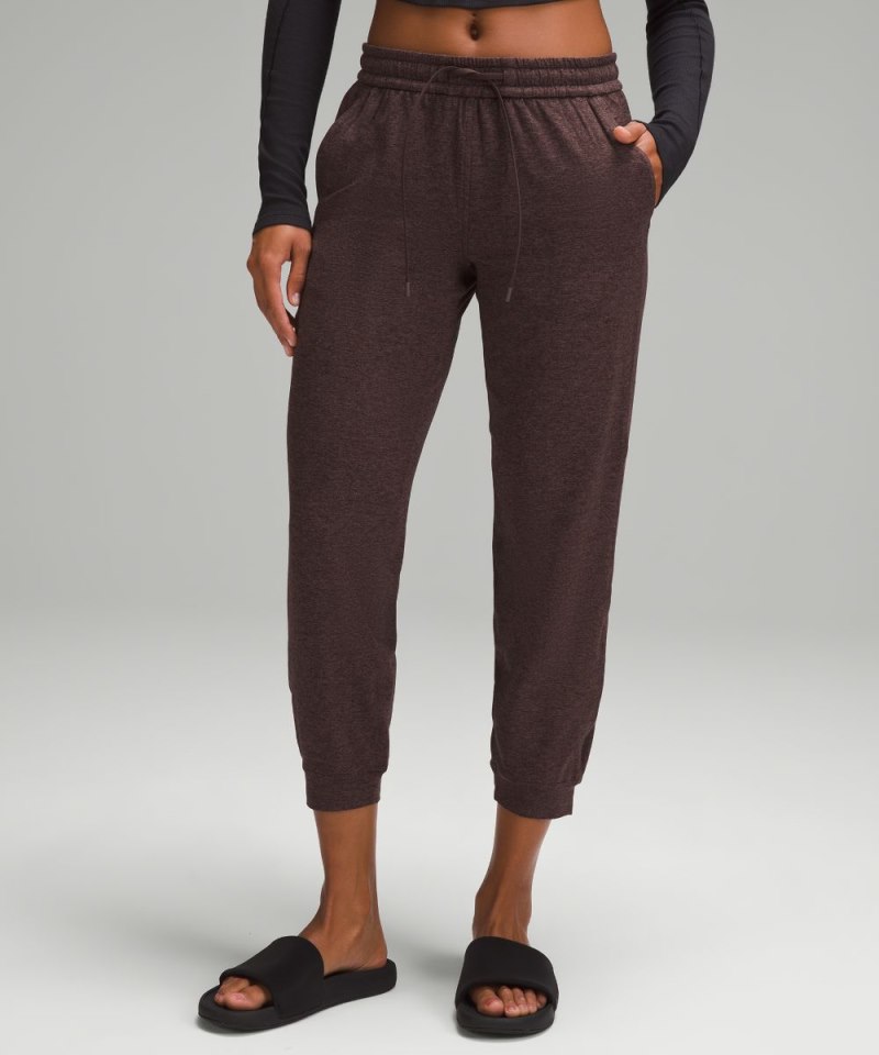 Lululemon | Women's Soft Jersey Classic-Fit Mid-Rise Jogger Heathered Dark Espresso