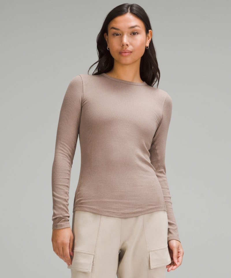 Lululemon | Women's Hold Tight Long-Sleeve Shirt Taupetastic