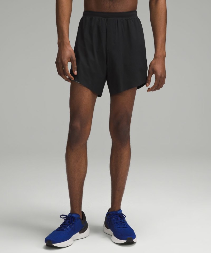 Lululemon | Men's Fast and Free Linerless Short 6"L Black