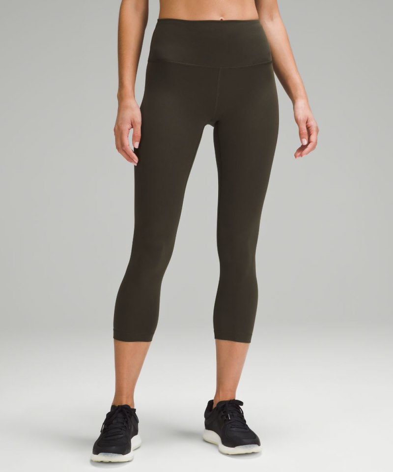 Lululemon | Women's Wunder Train High-Rise Crop 23"L Dark Olive