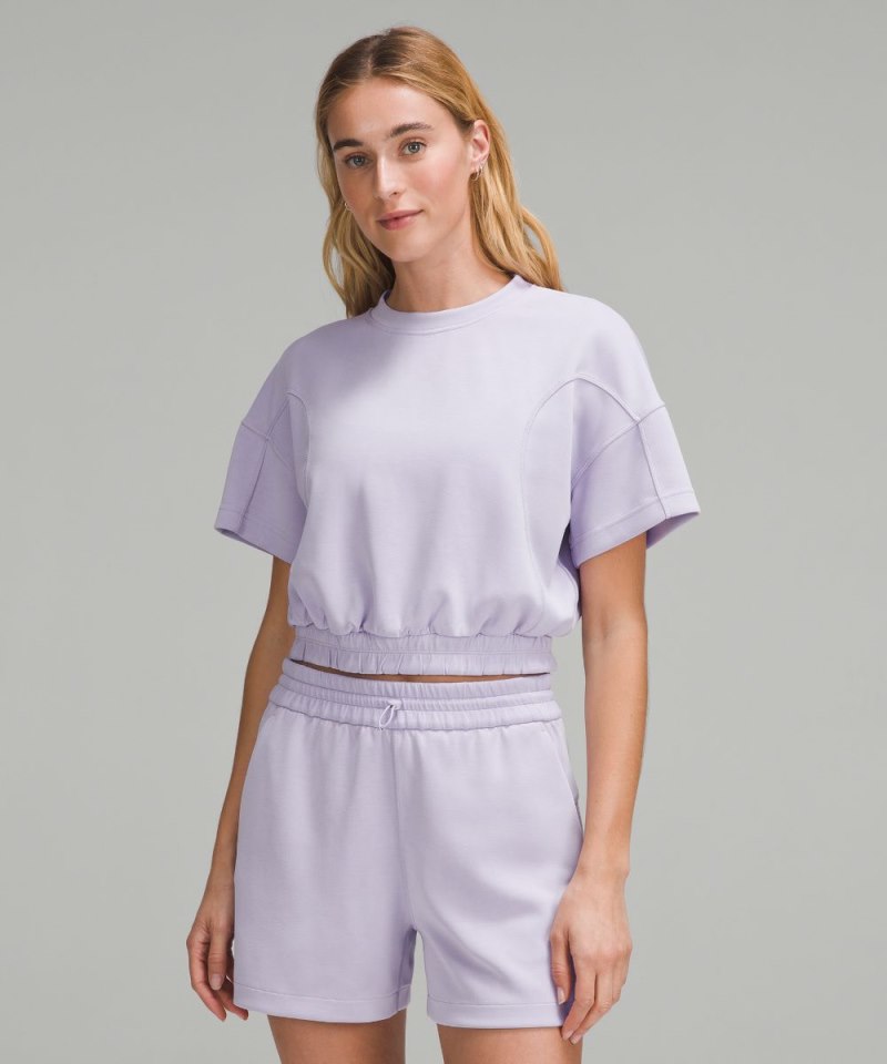 Lululemon | Women's Softstreme Gathered T-Shirt Lilac Ether