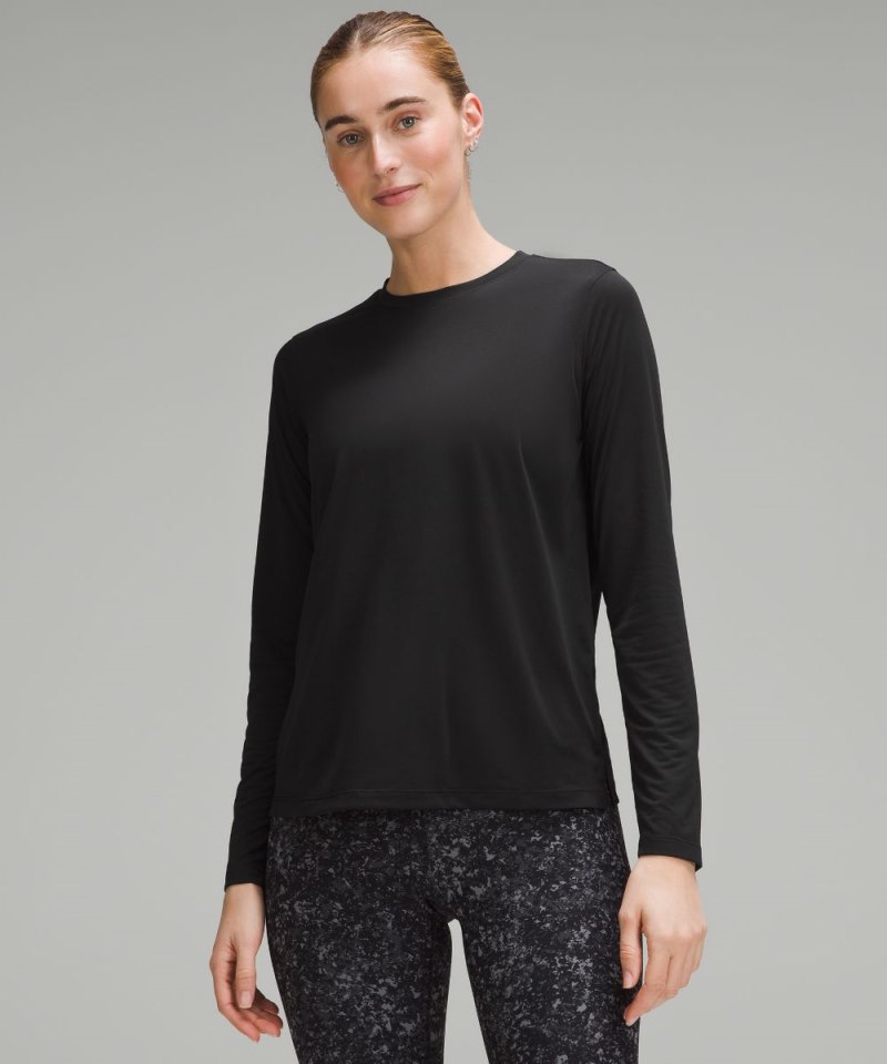 Lululemon | Women's Ultralight Hip-Length Long-Sleeve Shirt Black