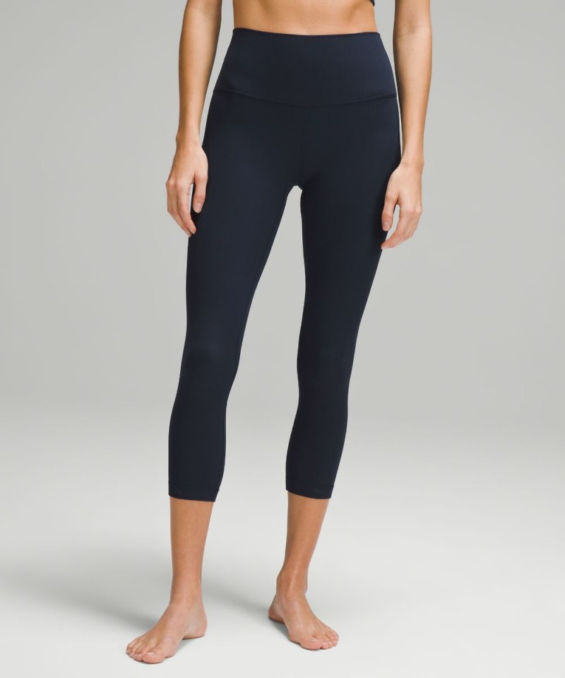 Lululemon | Women's Align High-Rise Ribbed Crop 23"L True Navy