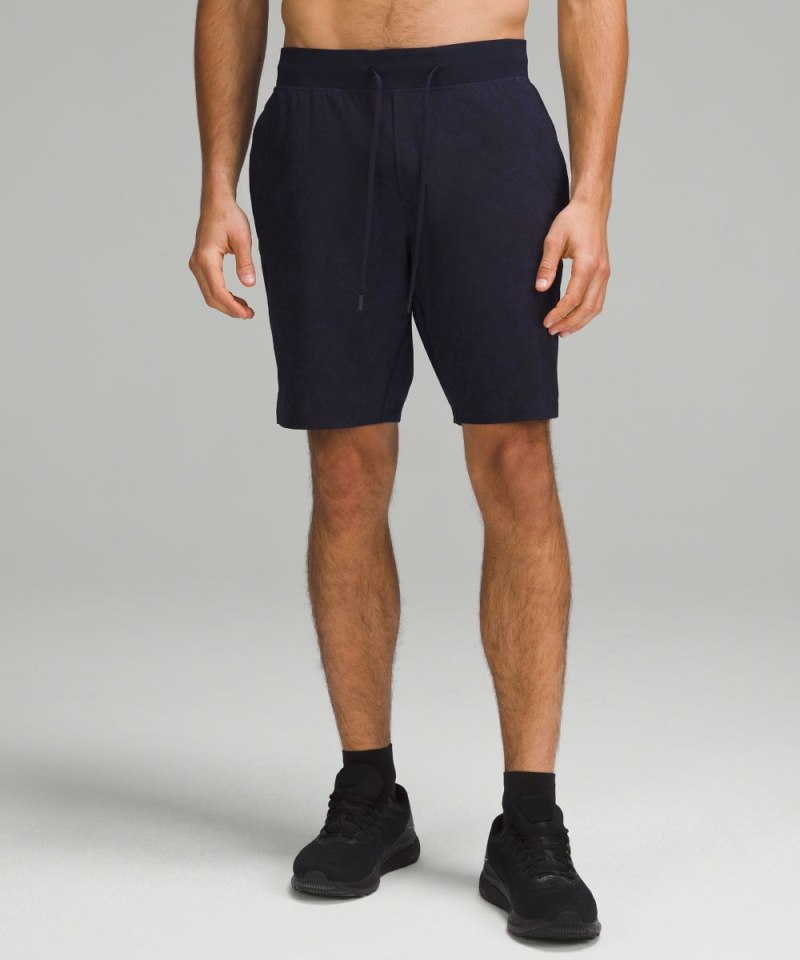 Lululemon | Men's T.H.E. Linerless Short 9"L Gravel Dust True Navy Multi