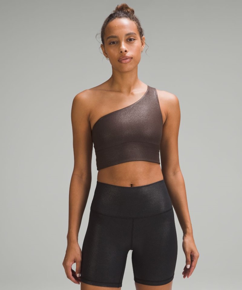 Lululemon | Women's Align Asymmetrical Ribbed Bra Light Support A / B Cup Shine Espresso (not available)