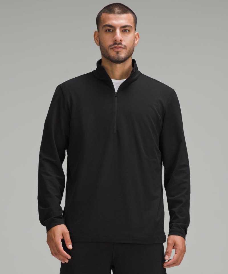 Lululemon | Men's Soft Jersey Half Zip Black