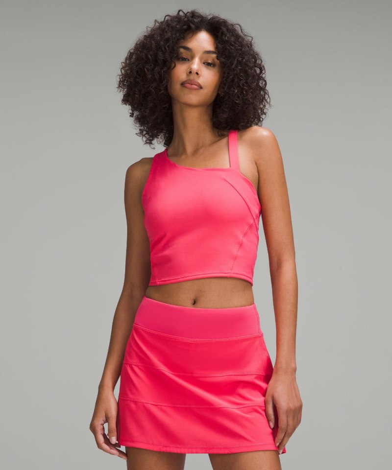 Lululemon | Women's Everlux Asymmetrical Tennis Tank Top Glaze Pink