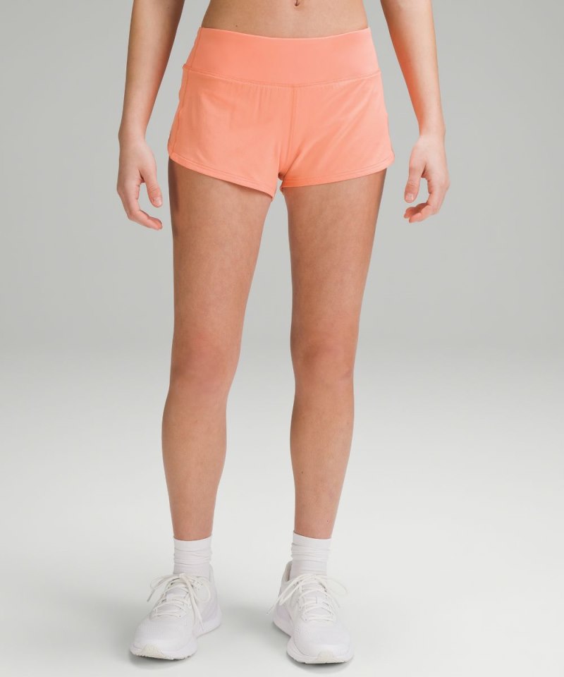 Lululemon | Women's Speed Up Low-Rise Lined Short 2.5"L Sunny Coral