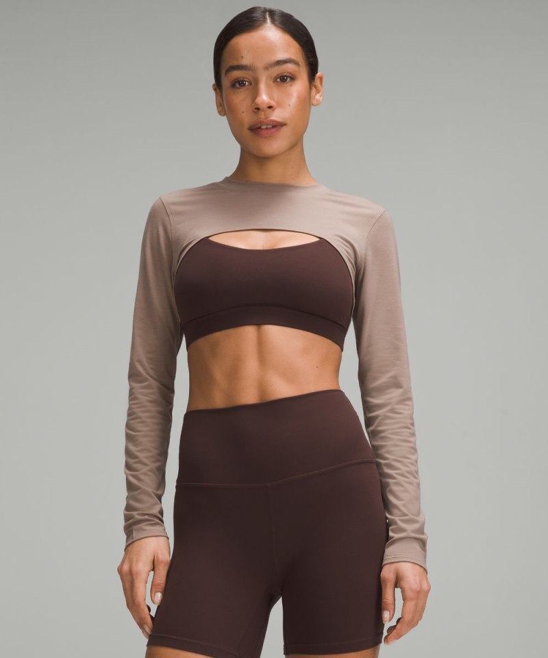 Lululemon | Women's Long-Sleeve Crewneck Shrug Taupetastic