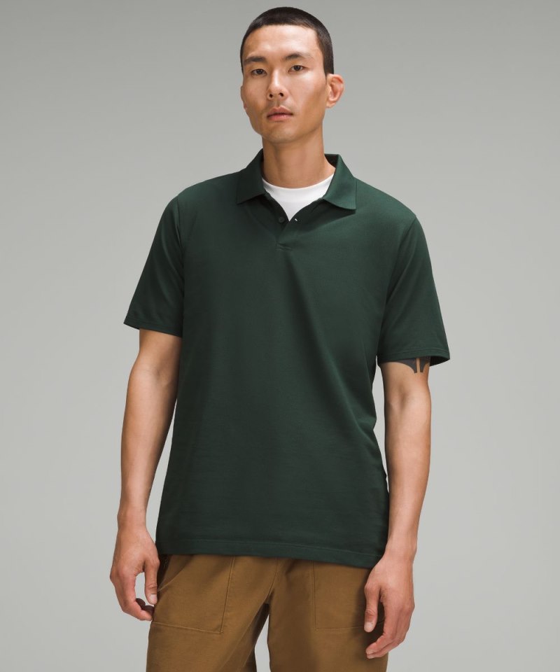 Lululemon | Men's Classic-Fit Pique Short-Sleeve Polo Shirt Legacy Green