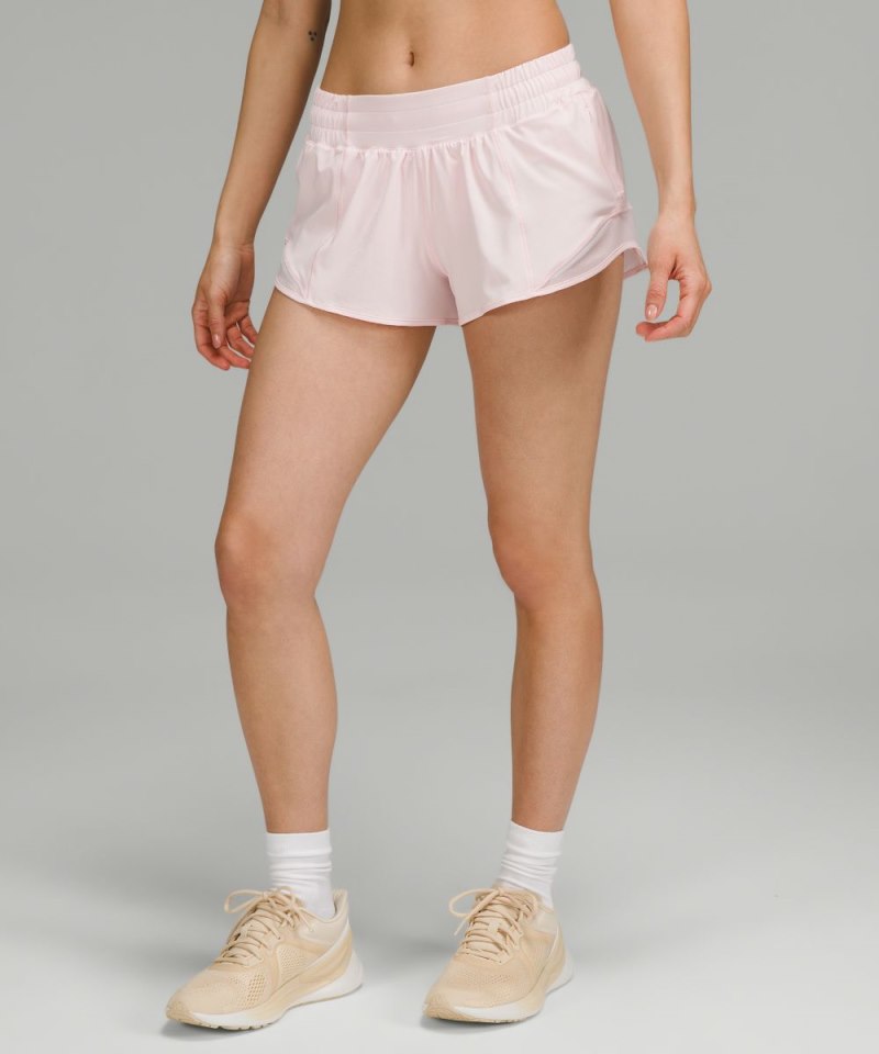 Lululemon | Women's Hotty Hot Low-Rise Lined Short 2.5"L Strawberry Milkshake