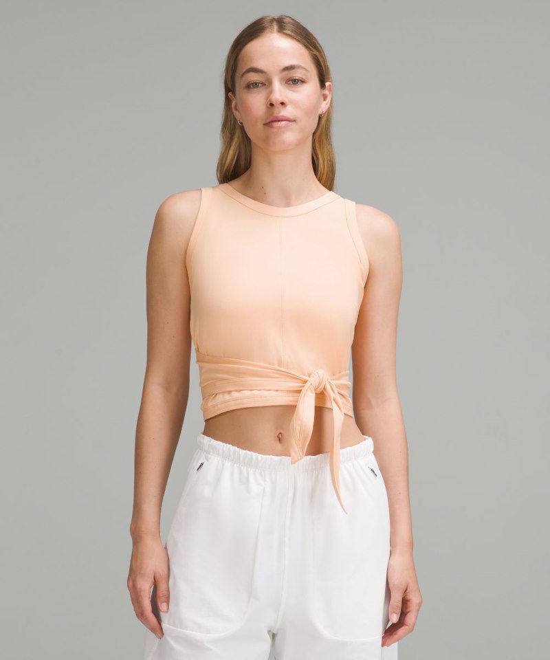 Lululemon | Women's It's a Tie Tank Top Peach Bellini