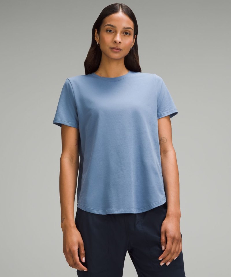 Lululemon | Women's Love Curved-Hem Crewneck T-Shirt Oasis Blue