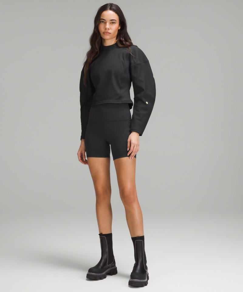 Lululemon | Women's Ribbed Luxtreme Wide-Sleeve Pullover Black