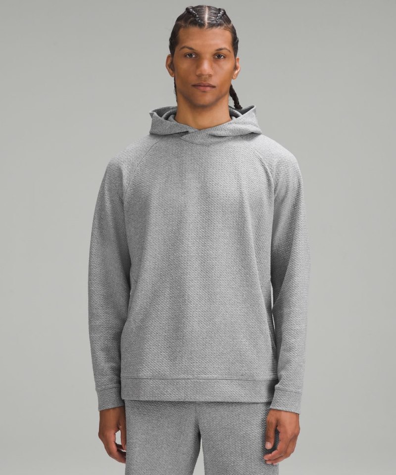 Lululemon | Men's Textured Double-Knit Cotton Hoodie Heathered M