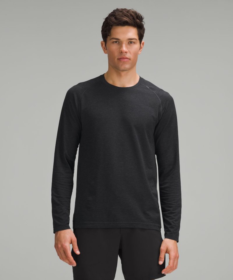 Lululemon | Men's Metal Vent Tech Long-Sleeve Shirt Updated Fit Graphite Grey / Black