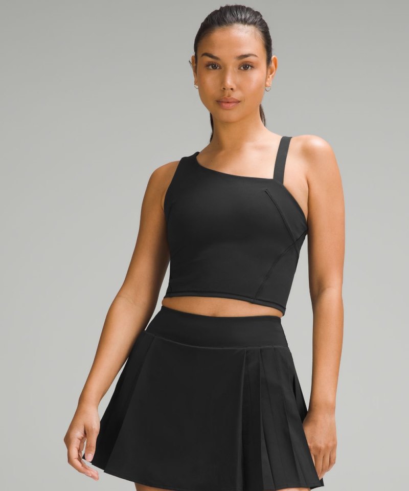 Lululemon | Women's Everlux Asymmetrical Tennis Tank Top Black