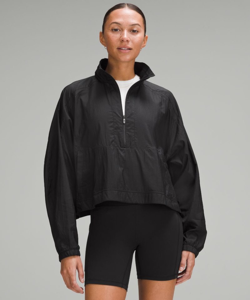 Lululemon | Women's Lightweight Woven Side-Snap Anorak Black