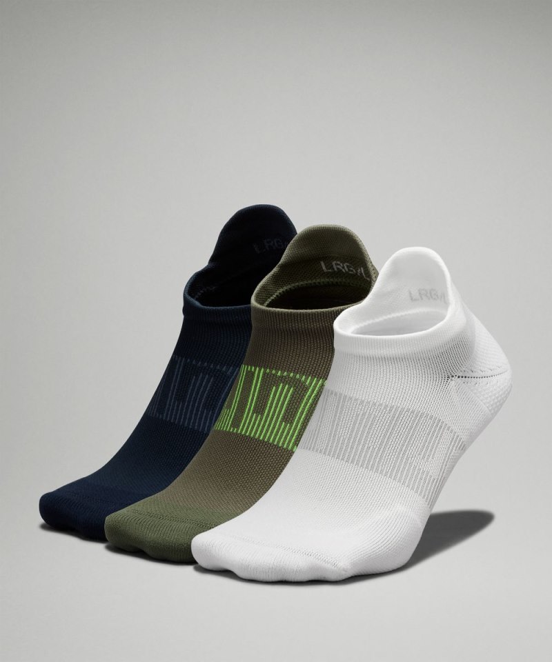 Lululemon | Men's Power Stride Tab Socks 3 Pack White / Medium O