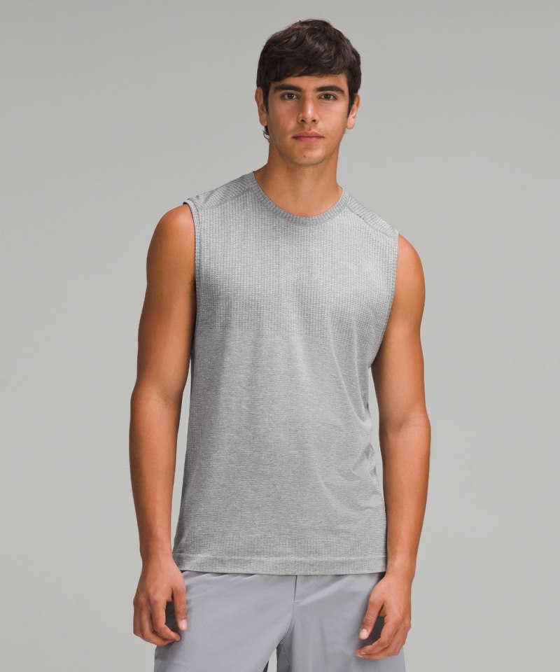 Lululemon | Men's Metal Vent Tech Sleeveless Shirt Updated Fit Slate / White