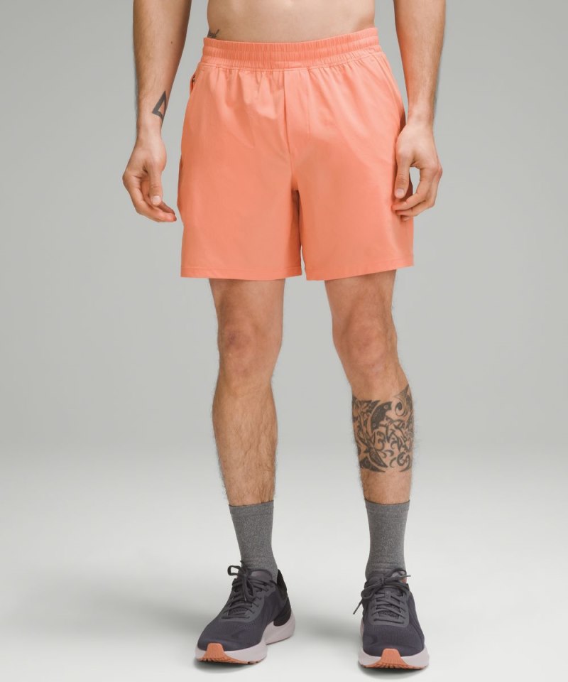 Lululemon | Men's Pace Breaker Linerless Short 7"L Coral Kiss