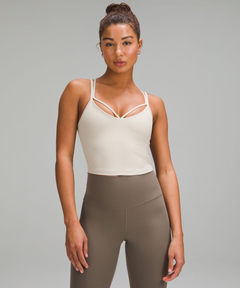 Lululemon | Women's Align Strappy Ribbed Tank Top Mojave Tan